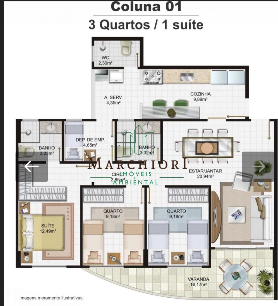 Apartamento à venda com 3 quartos, 110m² - Foto 36